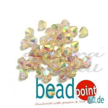 Delara MC Bead Bicone Light Peach AB2X 3mm 720 Stück