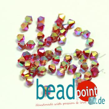 Delara MC Bead Bicone Light Siam AB2X 3mm 720 Stück