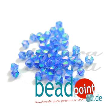 Delara MC Bead Bicone Sapphire AB2X 4mm 720 Stück