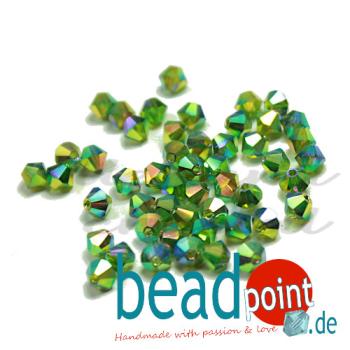 Delara MC Bead Bicone Olivine AB2X 4mm 720 Stück