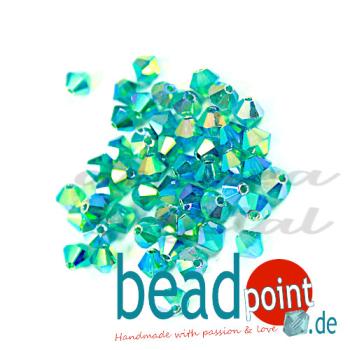 Delara MC Bead Bicone Blue Zirkon AB2X 4mm 720 Stück
