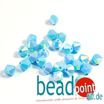 Delara MC Bead Bicone Turquoise AB2X 6mm 288 Stück
