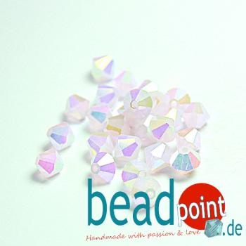 Delara MC Bead Bicone Light Rose opal AB2X 6mm 288 Stück