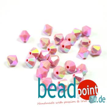 Delara MC Bead Bicone Rosanine AB2X 6mm 288 Stück