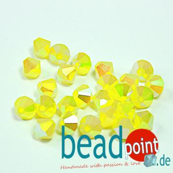 Delara MC Bead Bicone Citrine opal AB2X 6mm 288 Stück