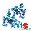 Delara MC Bead Bicone Jet Bluish Marbo 3mm 720 Stück