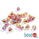 Delara MC Bead Bicone Hot Pink AB2X 6mm 288 Stück